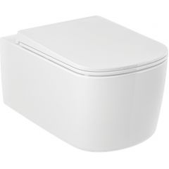 Kludi Resa S 27WCW0143 miska wc wisząca bez kołnierza ze spłukiwaniem wirowym biały połysk