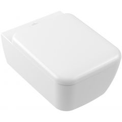 Villeroy & Boch Skyla 4682CLRW miska wc z deską wolnoopadającą wisząca bez kołnierza ze spłukiwaniem wirowym biały mat