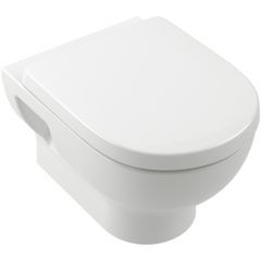 Villeroy & Boch O.Novo 5C39CL01 miska wc z deską wolnoopadającą wisząca bez kołnierza ze spłukiwaniem wirowym biały połysk
