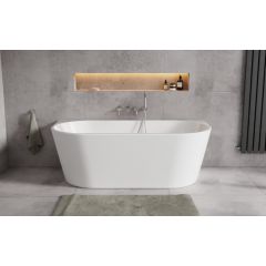 Besco Vica New #WAS150VNBO wanna wolnostojąca 150x80 cm owalna biała