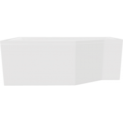 Besco Integra  I3L150OBI wanna narożna z parawanem 150x75 cm biała