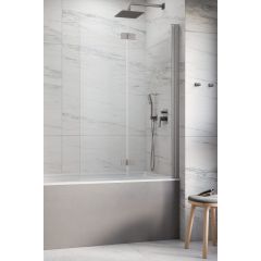 Radaway Nes 6 Brushed Nickel PND I 100101409101R   parawan nawannowy 140 cm 2-częściowy szczotkowany/szkło przezroczyste