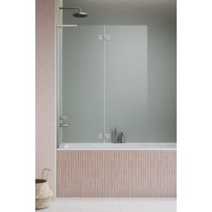 Radaway Essenza 8 SL Brushed Nickel PND II 105001409101L parawan nawannowy 140 cm 2-częściowy szczotkowany/szkło przezroczyste