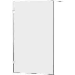 New Trendy Oxia AXJ1297WP parawan nawannowy 100 cm 1-częściowy chrom połysk/szkło przezroczyste