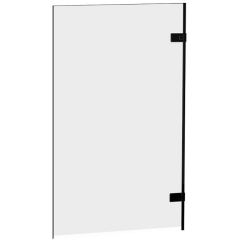 New Trendy Oxia Black AXJ1331 parawan nawannowy 70 cm 1-częściowy czarny mat/szkło przezroczyste