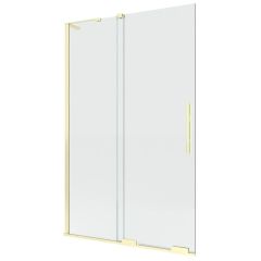 New Trendy Smart Light Gold EXK4302WL parawan nawannowy 80 cm 2-częściowy złoty połysk/szkło przezroczyste