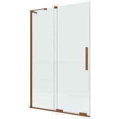 New Trendy Smart Copper Brushed EXK7800WL parawan nawannowy 80 cm 2-częściowy miedź szczotkowany/szkło przezroczyste
