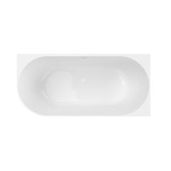 Oltens Holma 11301000 wanna narożna 160x75 cm owalna biała