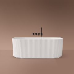 Oltens Hamnes 12025000 wanna przyścienna 160x75 cm prostokątna biała