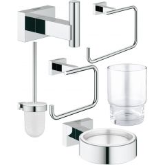 Zestaw Grohe Essentials 40372001 + Grohe Essentials 40508001 + Grohe Essentials 40510001 + Grohe Essentials 40511001 + Grohe Essentials 40507001 + Grohe Essentials 40513001