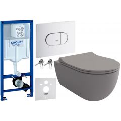 Zestaw Grohe Arena 38858SH0 + Grohe Rapid SL 38539001 + Bocchi V-Tondo 14170060129 + Bocchi V-Tondo A0333006