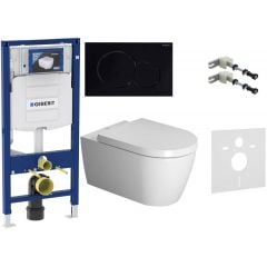 Zestaw Geberit Duofix 111815001 + Geberit 156050001 + Geberit Duofix 111320005 + Geberit Sigma 115770DW5 + Duravit ME by Starck 0020090000 + Duravit ME by Starck 2529092000