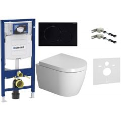 Zestaw Geberit Duofix 111815001 + Geberit 156050001 + Geberit Duofix 111320005 + Geberit Sigma 115770DW5 + Duravit ME by Starck 0020190000 + Duravit ME by Starck 2530090000