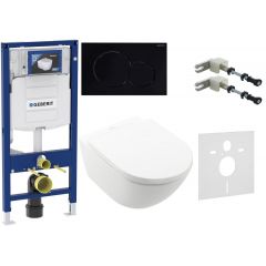 Zestaw Geberit Duofix 111815001 + Geberit 156050001 + Geberit Duofix 111320005 + Geberit Sigma 115770DW5 + Villeroy & Boch Subway 3.0 4670TSR1