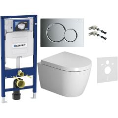 Zestaw Geberit Duofix 111815001 + Geberit 156050001 + Geberit Duofix 111320005 + Geberit Sigma 115770215 + Duravit ME by Starck 0020190000 + Duravit ME by Starck 2530090000