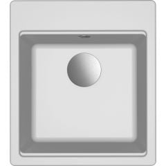 Elleci Time LG210268FIXCI zlewozmywak granitowy 51x45 cm biały