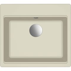 Elleci Time LG210539FIXCI zlewozmywak granitowy 57x51 cm biały