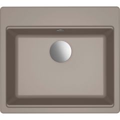 Elleci Time LG210543FIXCI zlewozmywak granitowy 57x51 cm beżowy