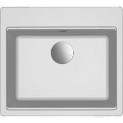 Elleci Time LG210568FIXCI zlewozmywak granitowy 57x51 cm biały