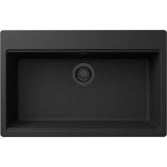 Elleci Time LG213040FBXCB zlewozmywak granitowy 79x51 cm czarny