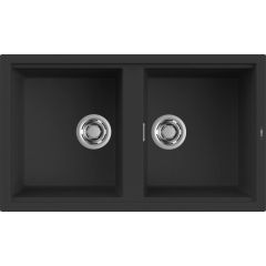 Elleci Best LGB45040 zlewozmywak granitowy 86x51 cm czarny