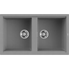 Elleci Best LGB45048 zlewozmywak granitowy 86x51 cm szary/grafitowy/onyx