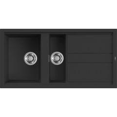 Elleci Best LGB47540 zlewozmywak granitowy 100x51 cm czarny