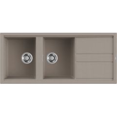 Elleci Best LGB50043 zlewozmywak granitowy 116x51 cm beżowy
