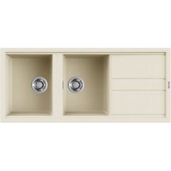 Elleci Best LGB50062 zlewozmywak granitowy 116x51 cm biały