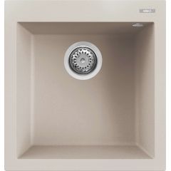Elleci Quadra LGQ10239 zlewozmywak granitowy 50x47 cm biały