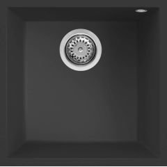 Elleci Quadra LGQ10240BSO zlewozmywak granitowy 44x44 cm czarny