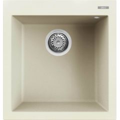 Elleci Quadra LGQ10262 zlewozmywak granitowy 50x47 cm biały
