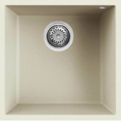 Elleci Quadra LGQ10262BSO zlewozmywak granitowy 44x44 cm biały