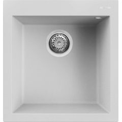 Elleci Quadra LGQ10268 zlewozmywak granitowy 50x47 cm biały