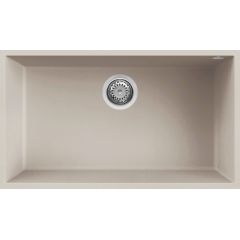 Elleci Quadra LGQ13039BSO zlewozmywak granitowy 76x44 cm biały