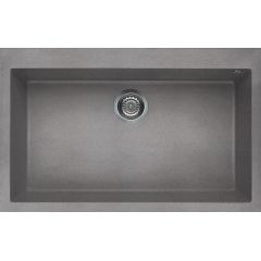 Elleci Quadra LGQ13048 zlewozmywak granitowy 79x50 cm szary/grafitowy/onyx