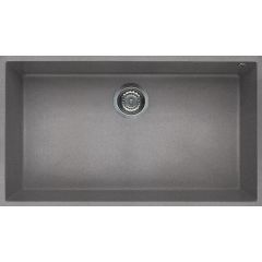 Elleci Quadra LGQ13048BSO zlewozmywak granitowy 76x44 cm szary/grafitowy/onyx