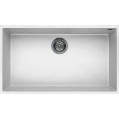 Elleci Quadra LGQ13068BSO zlewozmywak granitowy 76x44 cm biały