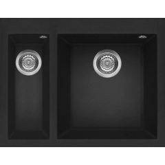 Elleci Quadra LGQ15040 zlewozmywak granitowy 59x50 cm czarny