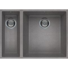 Elleci Quadra LGQ15048BSO zlewozmywak granitowy 56x44 cm szary/grafitowy/onyx