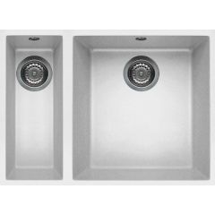 Elleci Quadra LGQ15068BSO zlewozmywak granitowy 56x44 cm biały