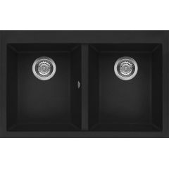 Elleci Quadra LGQ35040 zlewozmywak granitowy 79x50 cm czarny