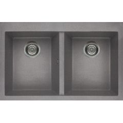 Elleci Quadra LGQ35048 zlewozmywak granitowy 79x50 cm szary/grafitowy/onyx