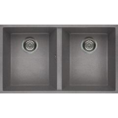 Elleci Quadra LGQ35048BSO zlewozmywak granitowy 76x43.5 cm szary/grafitowy/onyx