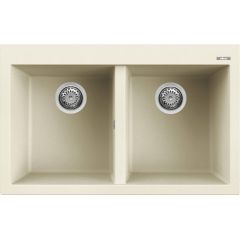 Elleci Quadra LGQ35062 zlewozmywak granitowy 79x50 cm biały