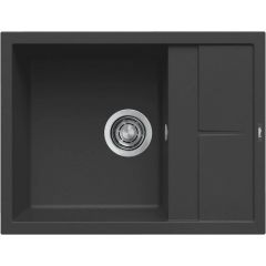 Elleci Unico LGU12540 zlewozmywak granitowy 65x50 cm czarny