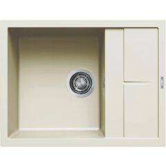 Elleci Unico LGU12562 zlewozmywak granitowy 65x50 cm biały