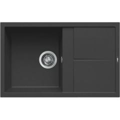 Elleci Unico LGU30040 zlewozmywak granitowy 79x50 cm czarny