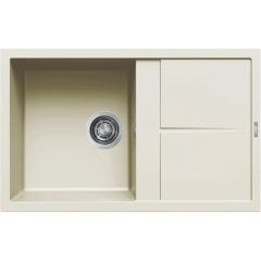 Elleci Unico LGU30062 zlewozmywak granitowy 79x50 cm biały