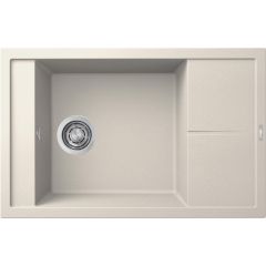 Elleci Unico LGU30539 zlewozmywak granitowy 78x50 cm biały